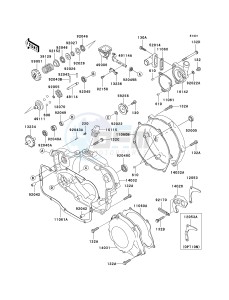 KX 250 M (M2) drawing ENGINE COVER-- S- -