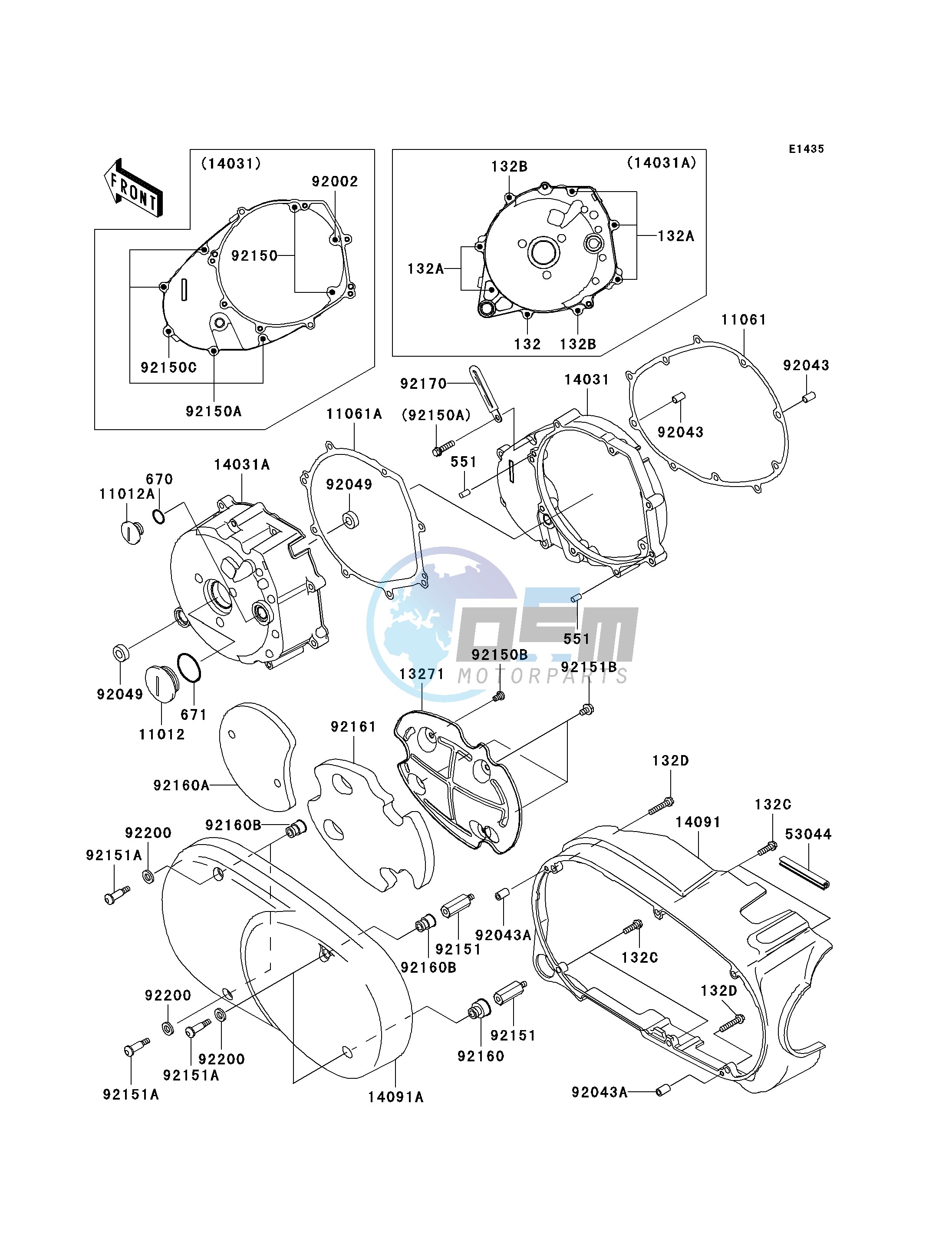 LEFT ENGINE COVER-- S- -