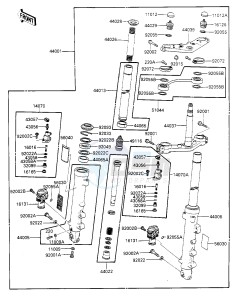 ZX 1000 A [NINJA 1000R] (A1-A2) [NINJA 1000R] drawing FRONT FORK -- -F_NO. GA000320- --- -F_NO. GB503037- -