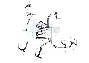 X9 EVOLUTION 125 drawing Brake hose