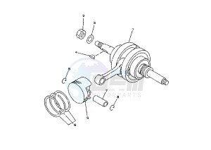 YP MAJESTY DX 250 drawing CRANKSHAFT PISTON