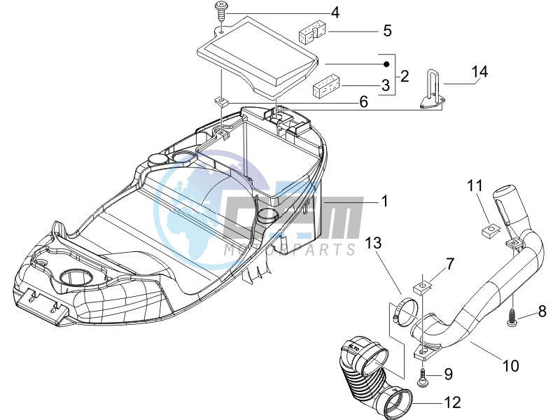 Helmet box - Undersaddle