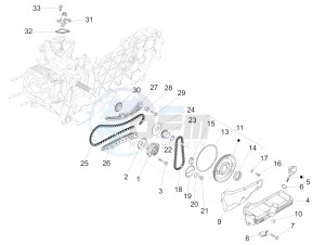 Liberty 125 4t Delivery e3 Single drawing Oil pump