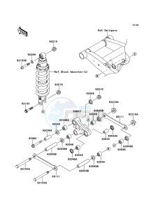 Z750 ABS ZR750MBF FR GB XX (EU ME A(FRICA) drawing Suspension