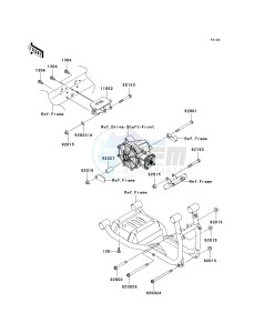 KAF 620 R [MULE 4010 TRANS4X4] (R9F-RAFA) RAF drawing ENGINE MOUNT