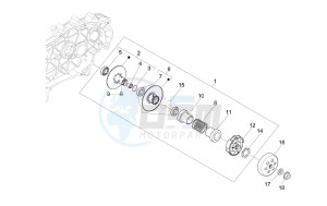 LX 125 4T ie E3 Touring drawing Driven pulley