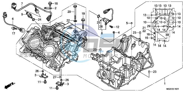 CRANKCASE (VFR1200F)