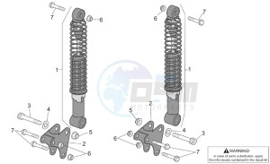 Atlantic 500 drawing Rear Shock absorber