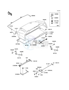 MULE 3010 DIESEL 4x4 KAF950-B3 EU drawing Fenders