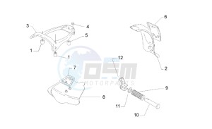 Scarabeo 50 2t (eng. Minarelli) drawing Rear mudguard