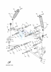 YFM450FWBD KODIAK 450 EPS (BHT2) drawing FRONT SUSPENSION & WHEEL