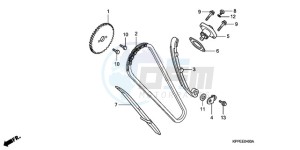 CBR125RW9 Germany - (G / WH) drawing CAM CHAIN/TENSIONER