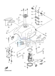 XJ6N 600 XJ6-N (NAKED) (20SJ) drawing FUEL TANK