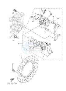 GPD125A GPD125-A NMAX125 (2DS6) drawing REAR BRAKE CALIPER