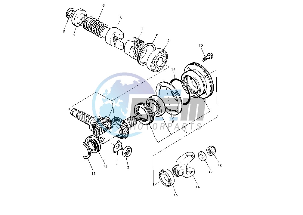 MIDDLE DRIVE GEAR