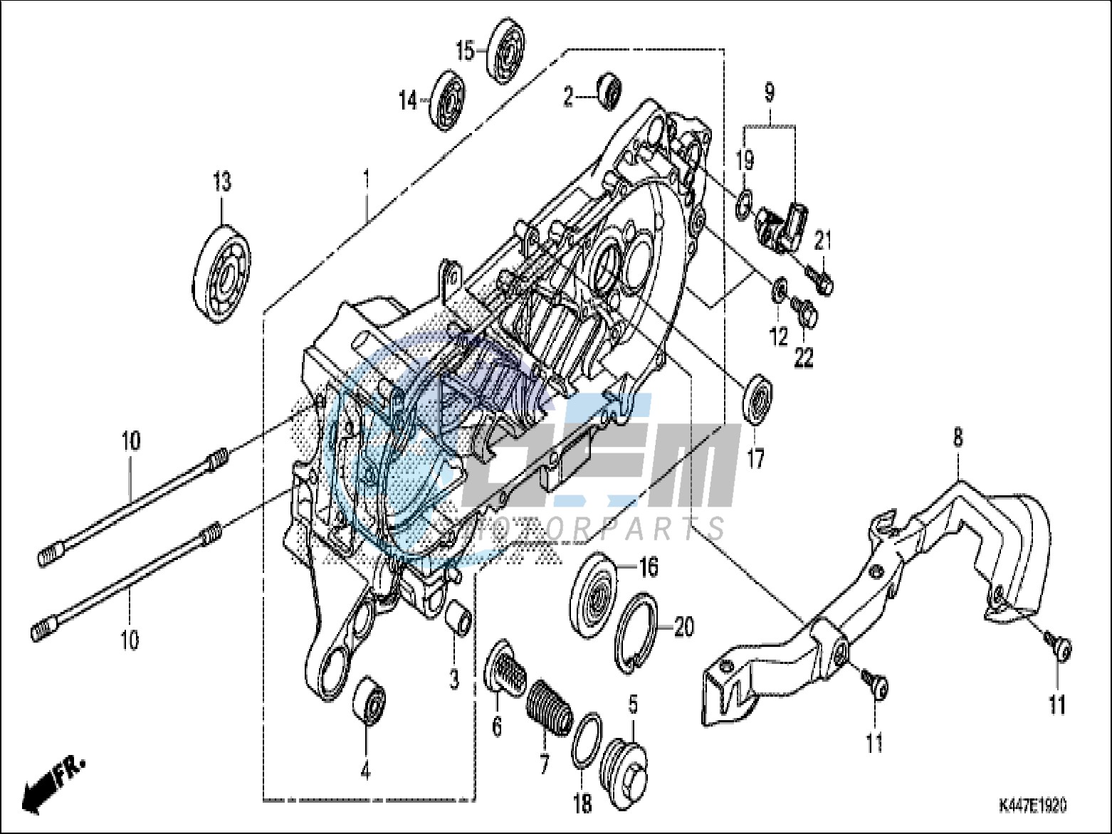 LEFT CRANKCASE