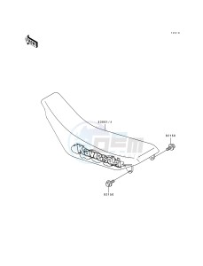 KX 125 J [KX125] (J2) [KX125] drawing SEAT