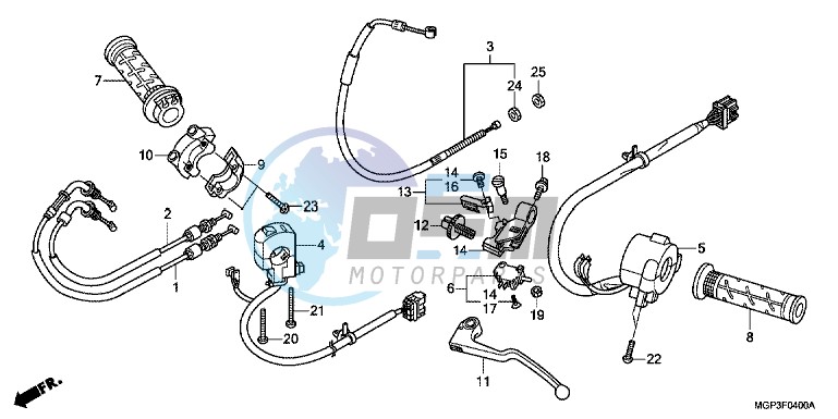 HANDLE LEVER/SWITCH/CABLE