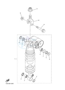 YZF-R1D 1000 (1KBV) drawing REAR SUSPENSION