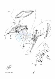 YP125RA XMAX 125 TECH MAX (B9Y3) drawing TAILLIGHT