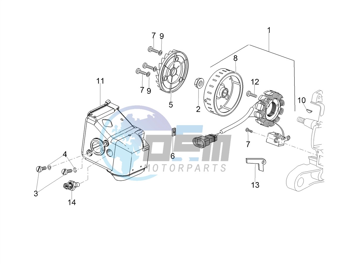 Cdi magneto assy / Ignition unit