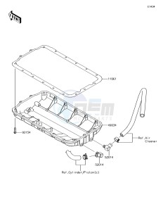 JET SKI ULTRA 310X JT1500LHF EU drawing Oil Pan