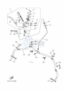 YFM700FWBD YFM70KPAK (B5K6) drawing FRONT MASTER CYLINDER