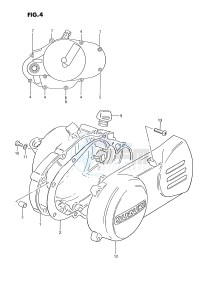 PV50 (E15) drawing CRANKCASE COVER (MODEL D H L M R)