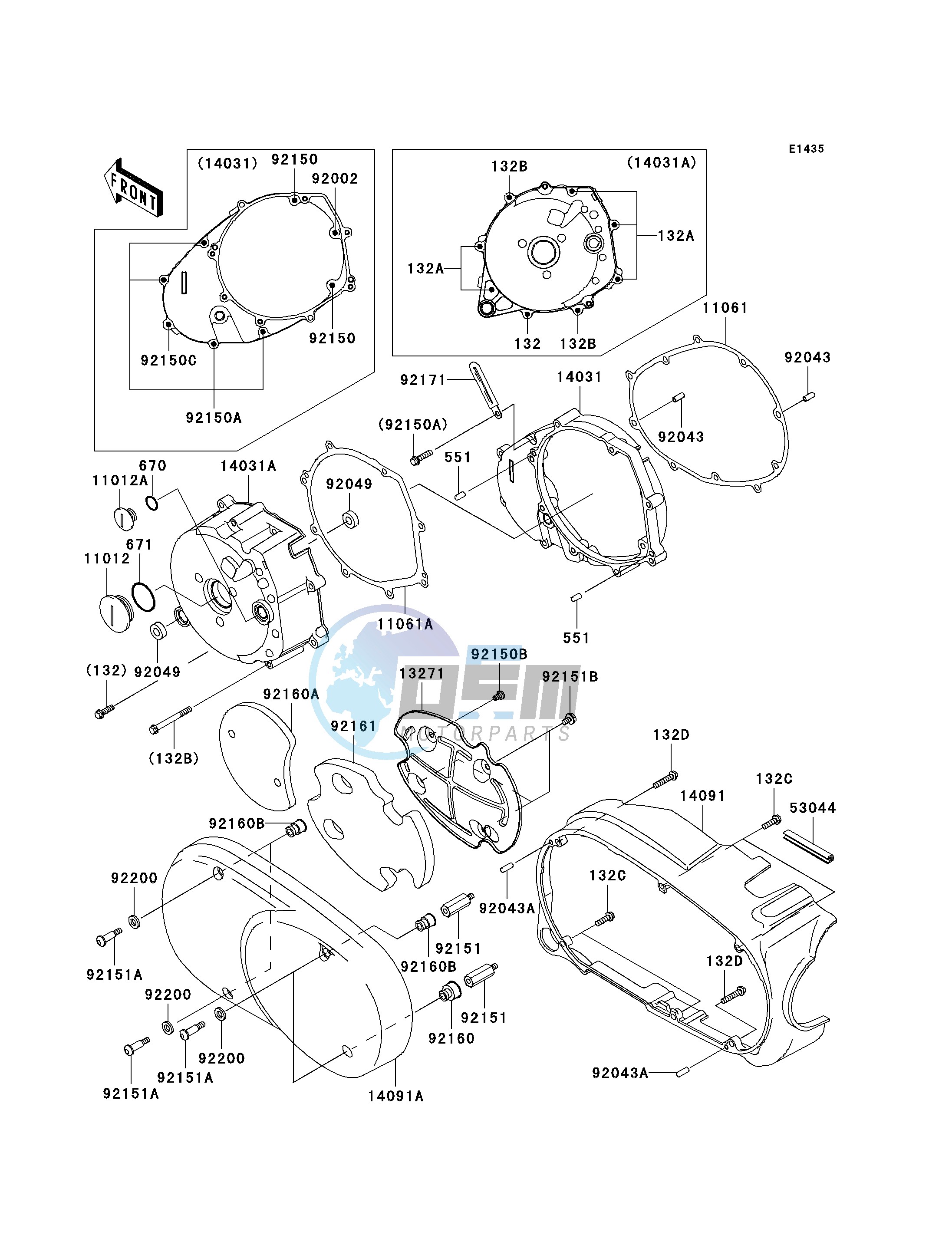 LEFT ENGINE COVER-- S- -