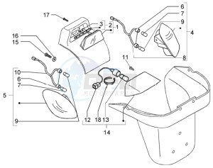 X9 125 Evolution drawing Tail light