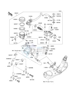 KRF 750 F [TERYX 750 4X4 NRA OUTDOORS] (F8F) C9FB drawing FRONT MASTER CYLINDER