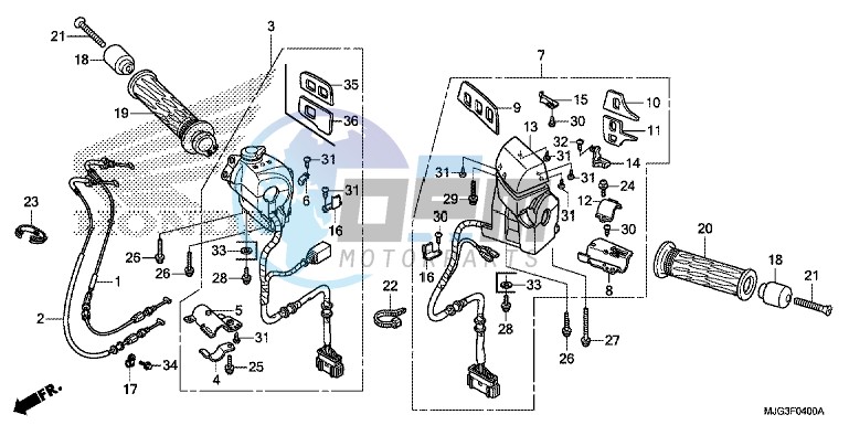 HANDLE SWITCH (GL1800B 2GS/ E/ ED/ F/ RU)