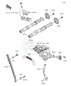 NINJA ZX-6R ZX636EGF FR GB XX (EU ME A(FRICA) drawing Camshaft(s)/Tensioner