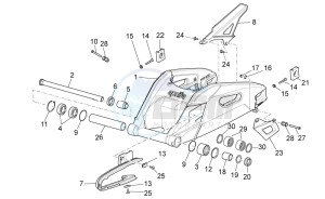 Tuono V4 1100 RR (USA-CND) USA-CND drawing Swing arm