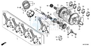 CBR1000S2H 2ED - (2ED) drawing CRANKSHAFT/ PI STON