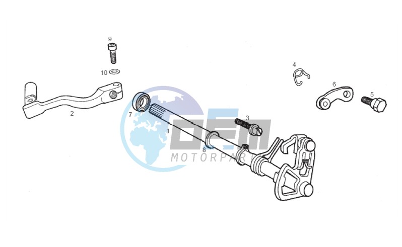 Selector shaft