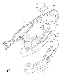 GSF1200 (E2) Bandit drawing FRAME COVER (GSF1200Y SY)