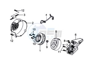 MIO 100 drawing MAGNETO / FLYWHEEL