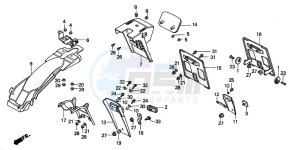 MT50S drawing REAR FENDER