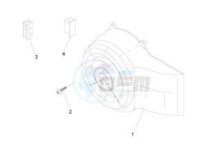 LXV 50 2T drawing Flywheel magneto cover - Oil filter