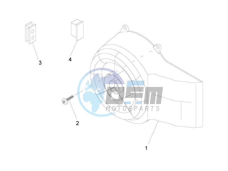 Flywheel magneto cover - Oil filter