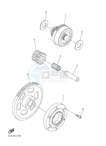 WR450F (1DX5) drawing STARTER CLUTCH