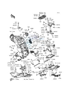 1400GTR ABS ZG1400EGF FR GB XX (EU ME A(FRICA) drawing Frame Fittings