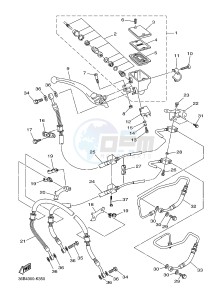 XJ6SA 600 DIVERSION (S-TYPE, ABS) (36DE 36DG) drawing FRONT MASTER CYLINDER