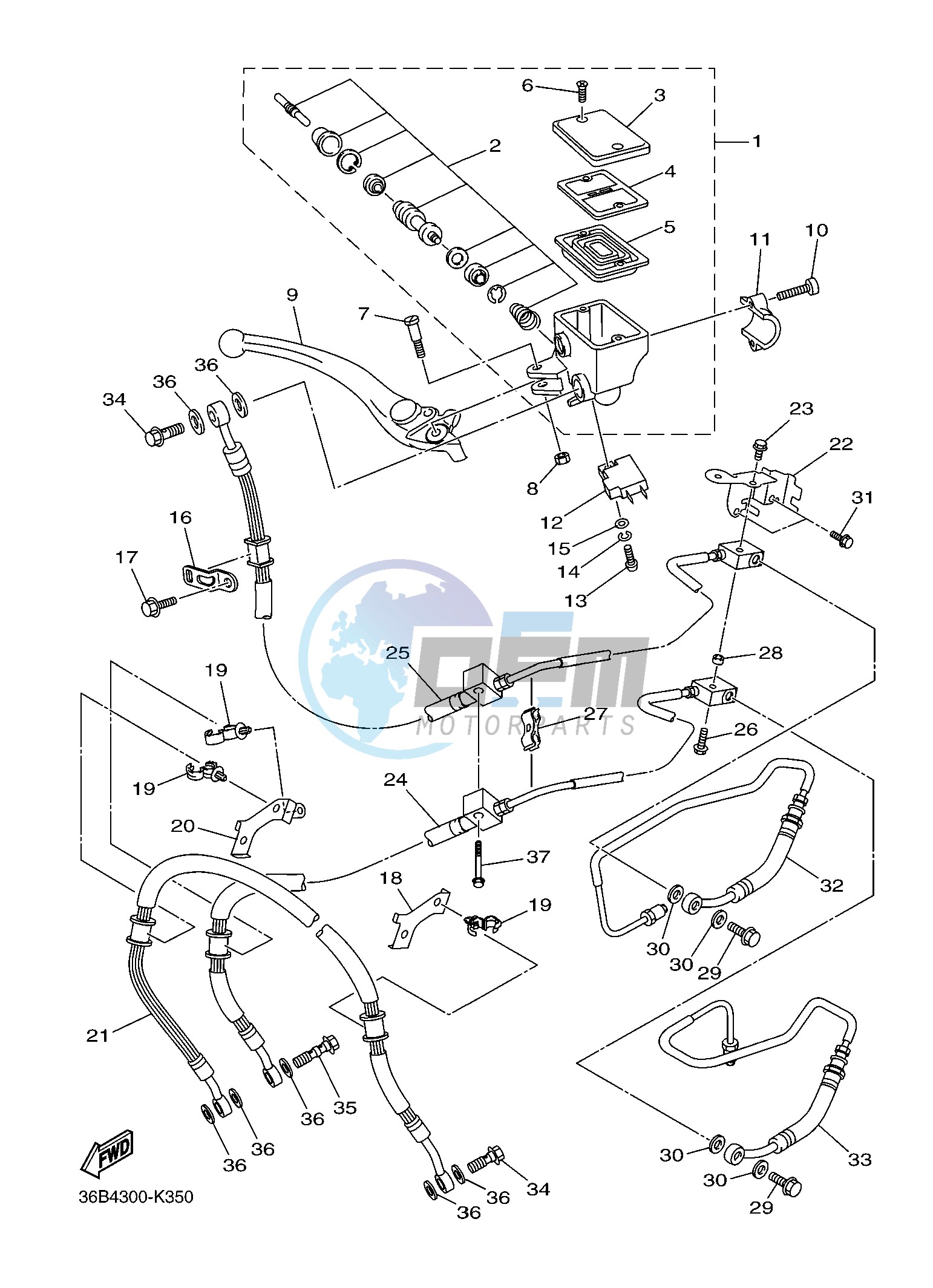 FRONT MASTER CYLINDER