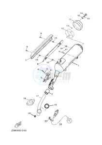 YP125RA (ABS) X-MAX 125 ABS (2DMD 2DMD) drawing EXHAUST