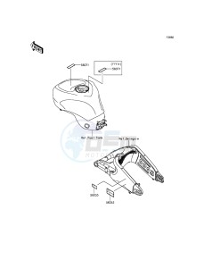 NINJA_ZX-6R_ABS ZX636FDF FR GB XX (EU ME A(FRICA) drawing Labels