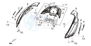 Joymax 300i ABS drawing COWLING