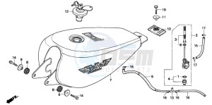 CA125 REBEL drawing FUEL TANK