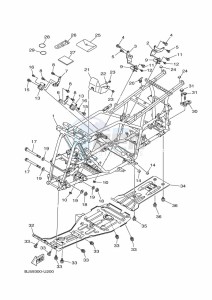 YFM450FWB YFM45KDHK (BJ5C) drawing FRAME